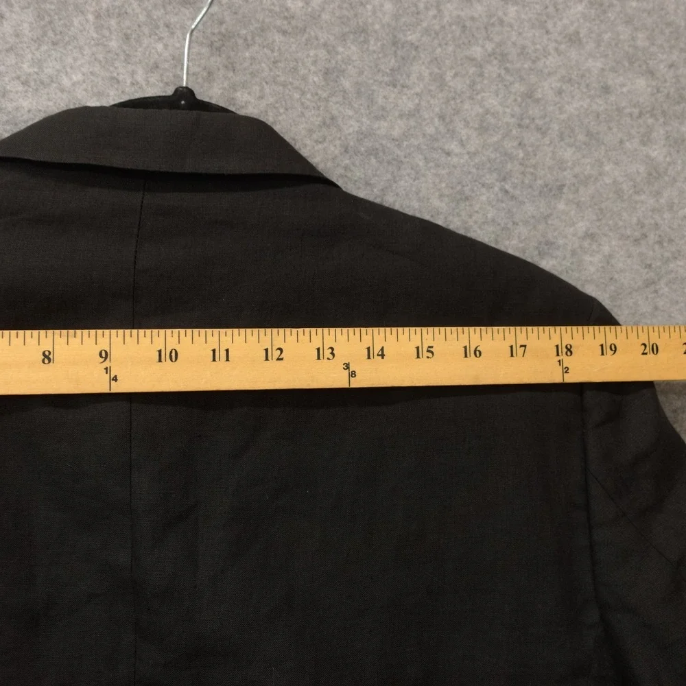 European Linen Sport Coat 42R MARK STEPHEN MARENGO Bespoke Slim Black Italian